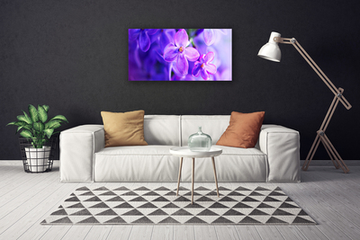 Bild canvas Lila naturblommor