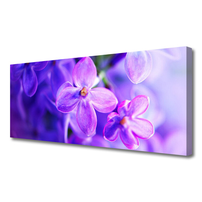 Bild canvas Lila naturblommor