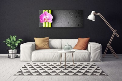 Fototryck canvas Bambu blommor orkidé