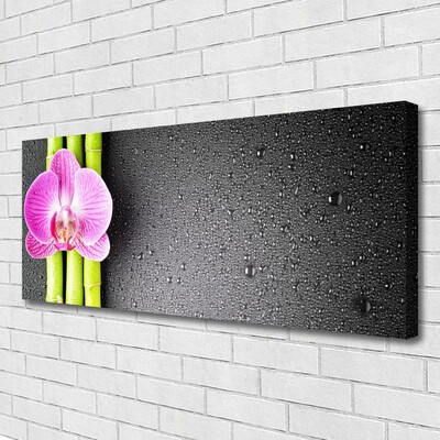 Fototryck canvas Bambu blommor orkidé