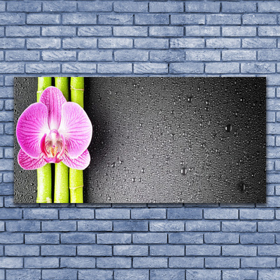 Fototryck canvas Bambu blommor orkidé