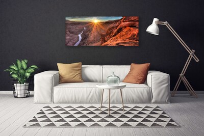 Canvas bild Sun Desert Landskap