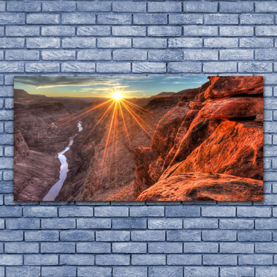 Canvas bild Sun Desert Landskap