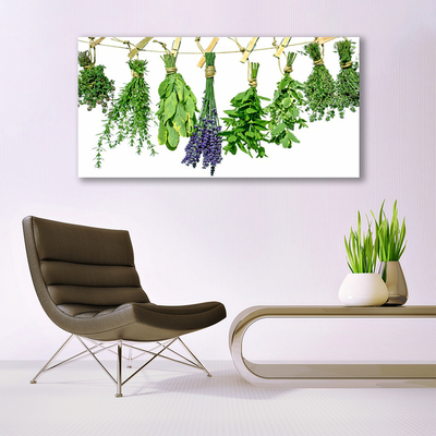 Fototryck canvas Kronblad Blommor Örter