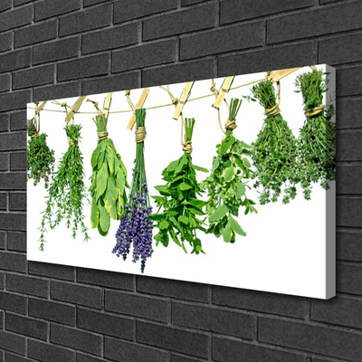 Fototryck canvas Kronblad Blommor Örter