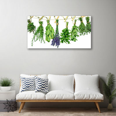 Fototryck canvas Kronblad Blommor Örter