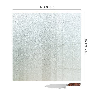 Spisskyddsplatta fyrkantig och halvtransparent