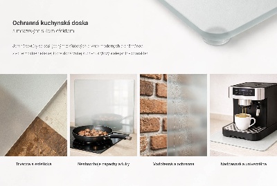 Spisskyddsplatta Fyrkantig halvtransparent