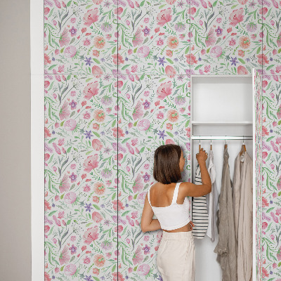 Möbeldekor Pastellflora