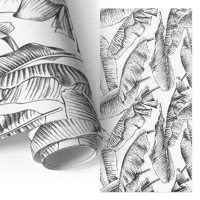 Självhäftande möbelfolie Bananblad