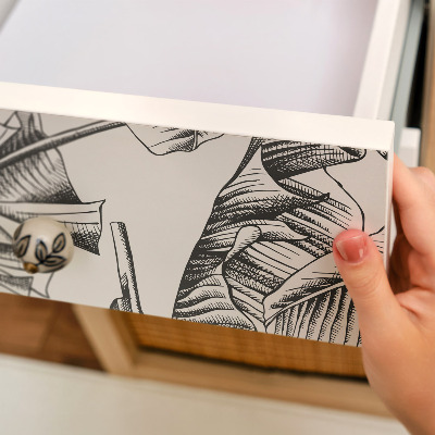 Självhäftande möbelfolie Bananblad