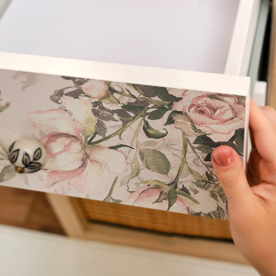 Självhäftande möbelfolie Vintageblommor