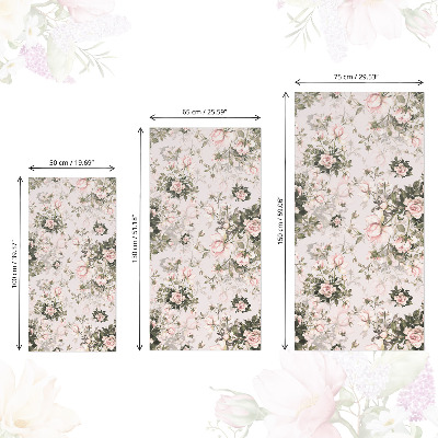 Självhäftande möbelfolie Vintageblommor