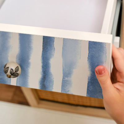 Möbelfolie Blå ränder