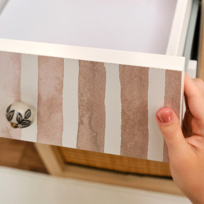 Möbelfolie Beige ränder