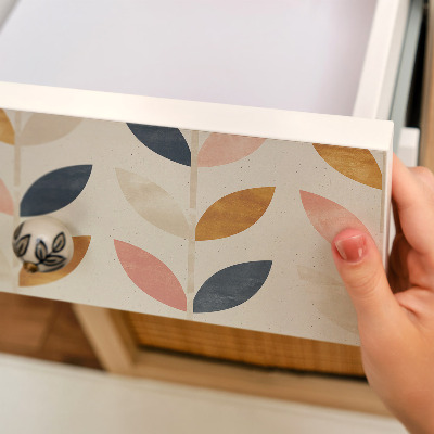 Möbelvinyl Lövmönster