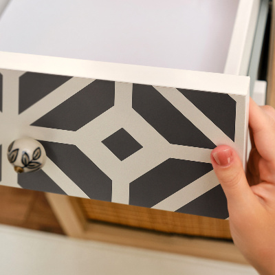 Kontaktplast Svartvitt mönster