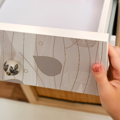 Möbeldekor Lövmönster