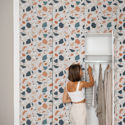 Möbelfolie Färgglatt mönster