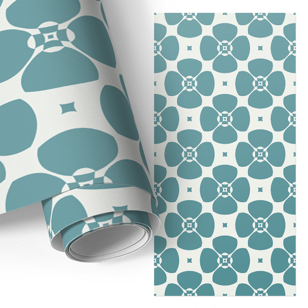 Möbelvinyl Blommig geometri