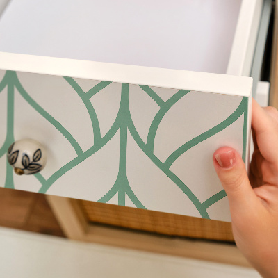 Självhäftande möbelfolie Geometriska löv