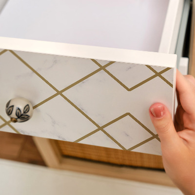 Självhäftande möbelfolie Marmorgeometri