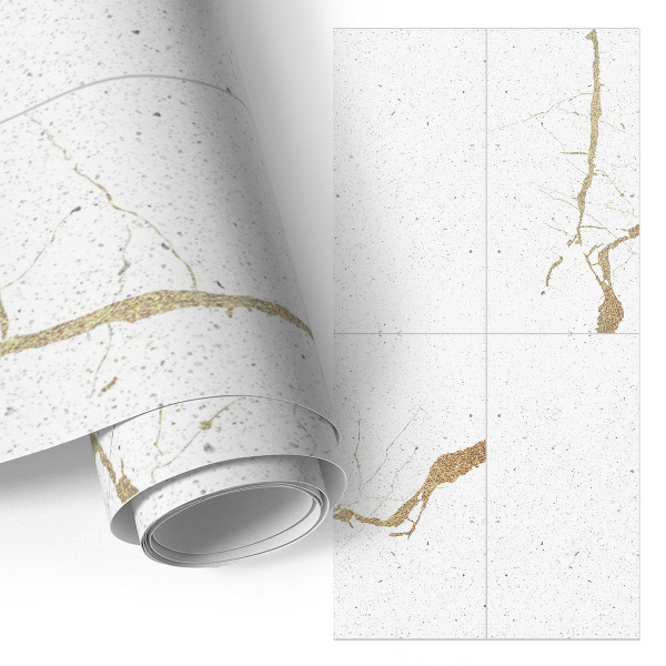 Möbelfolie Vita tallrikar