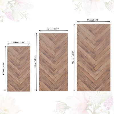 Möbeldekor Fiskbensmönster i trä