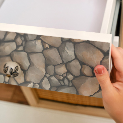 Möbelfolie Stenstruktur