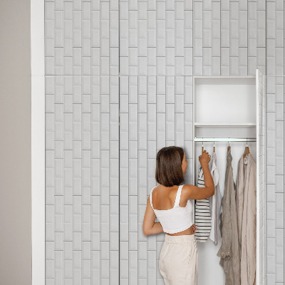 Möbelvinyl Vita kakelplattor