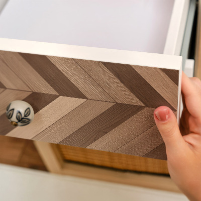 Möbelfolie Träfiskbensmönster