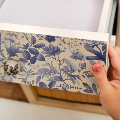 Självhäftande möbelfolie Blommönster