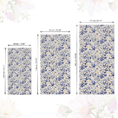 Självhäftande möbelfolie Blommönster