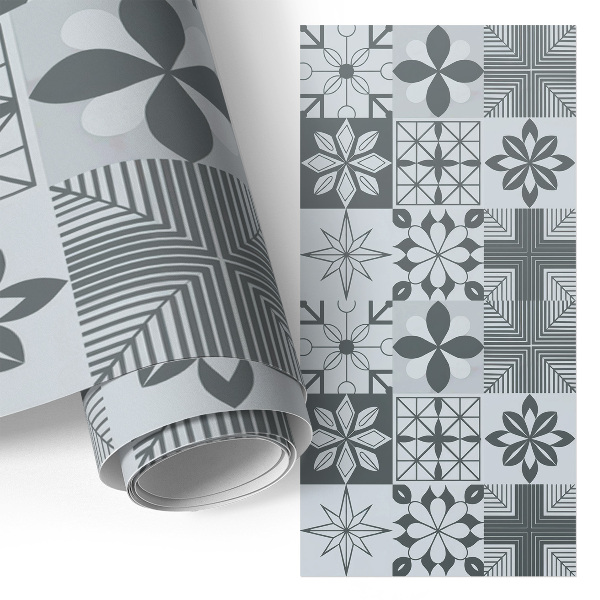 Möbelvinyl Många kakelplattor