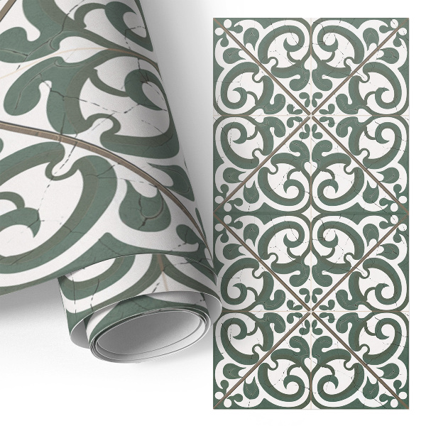 Självhäftande möbelfolie Växtvirvlar