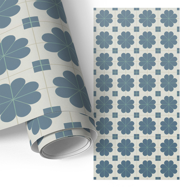 Kontaktplast Blommig geometri