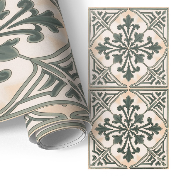 Självhäftande möbelfolie Vintageplattor