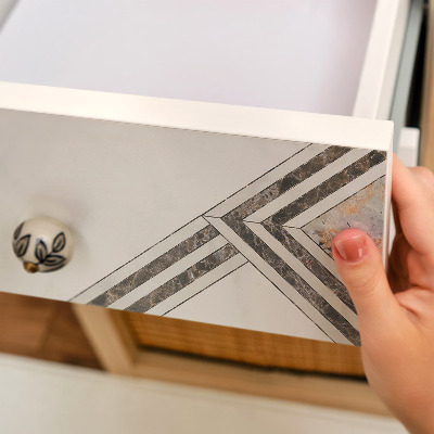 Självhäftande möbelfolie Modern geometri