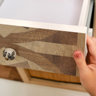 Självhäftande möbelfolie Trähjul