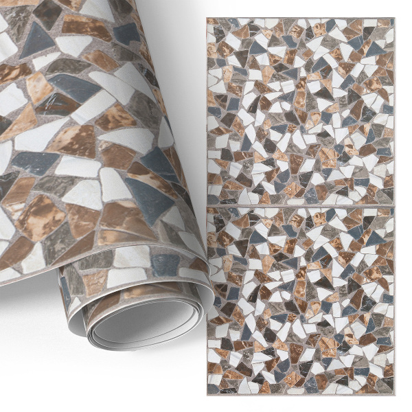 Självhäftande möbelfolie Stenmosaik