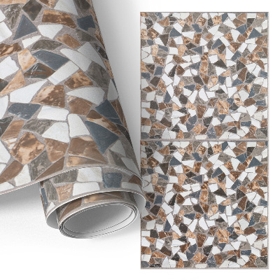 Självhäftande möbelfolie Stenmosaik