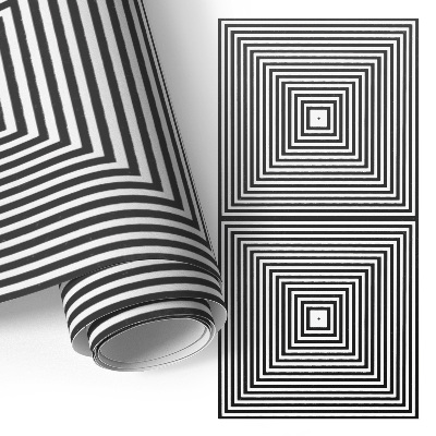 Möbelfolie Kvadrater illusion