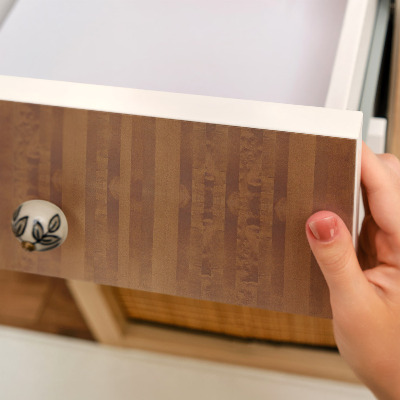 Självhäftande möbelfolie Brun konsistens