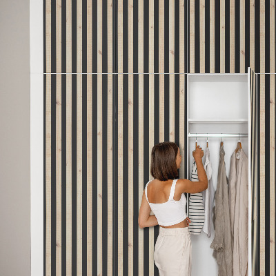 Självhäftande möbelfolie Träribbor