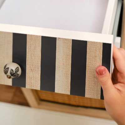 Självhäftande möbelfolie Träribbor