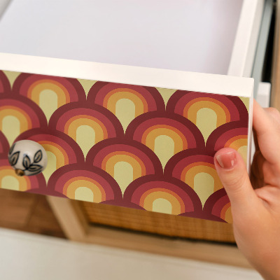 Självhäftande möbelfolie Retromönster