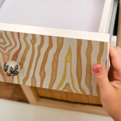 Självhäftande möbelfolie Trävågor