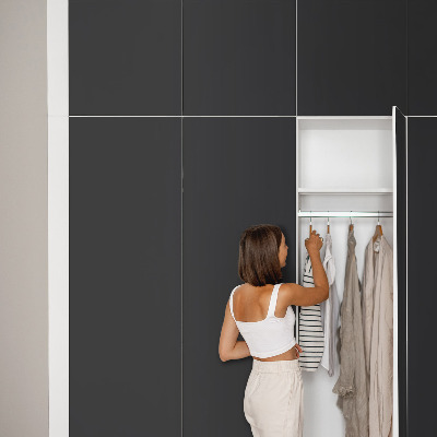 Självhäftande möbelfolie Svart