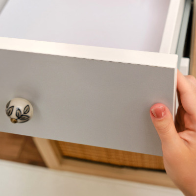 Självhäftande möbelfolie Slät grå