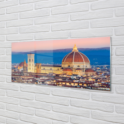 Fototryck på glas Italien katedral panorama natt